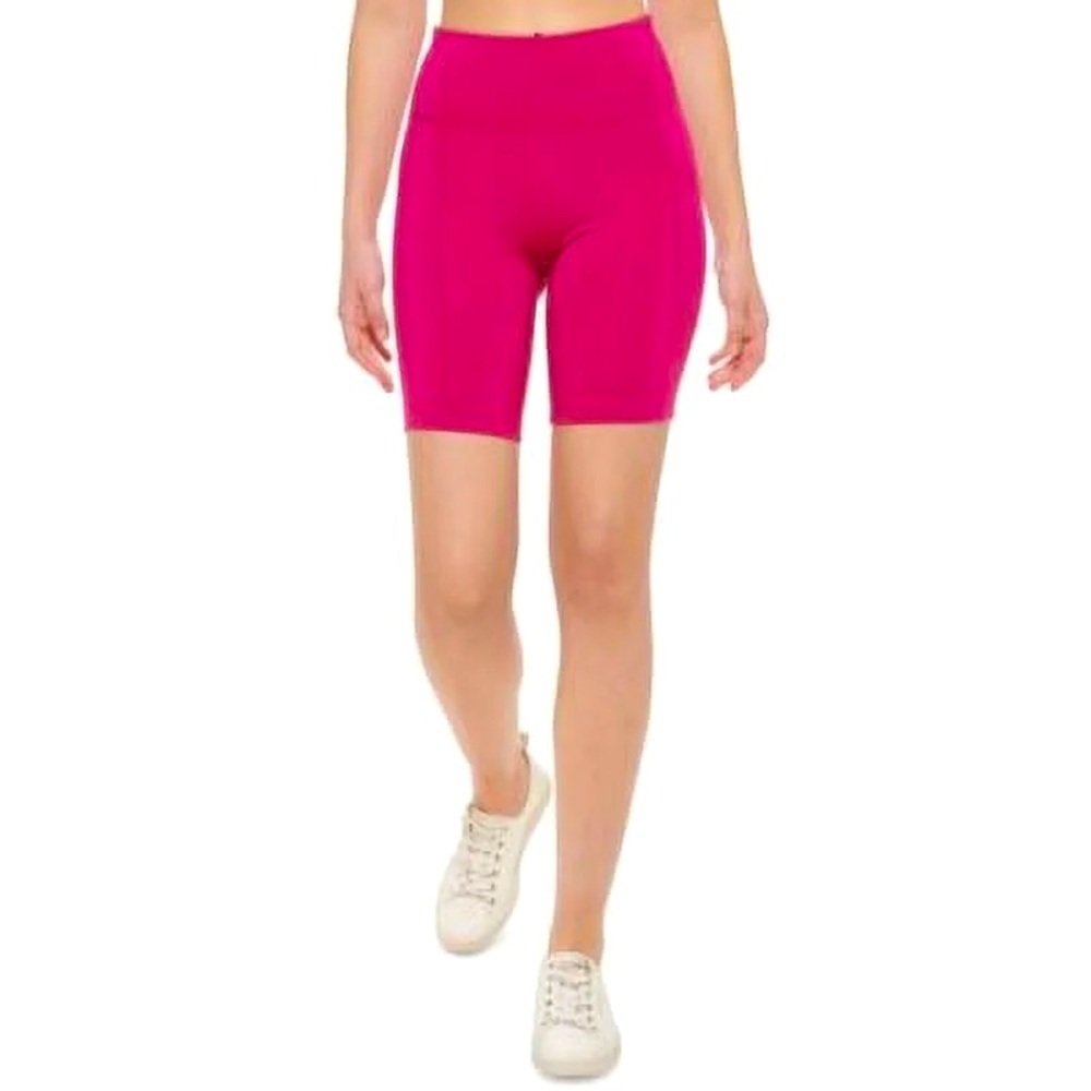 Calvin Klein Women S High Waist Side Pocket Bike Shorts Pink